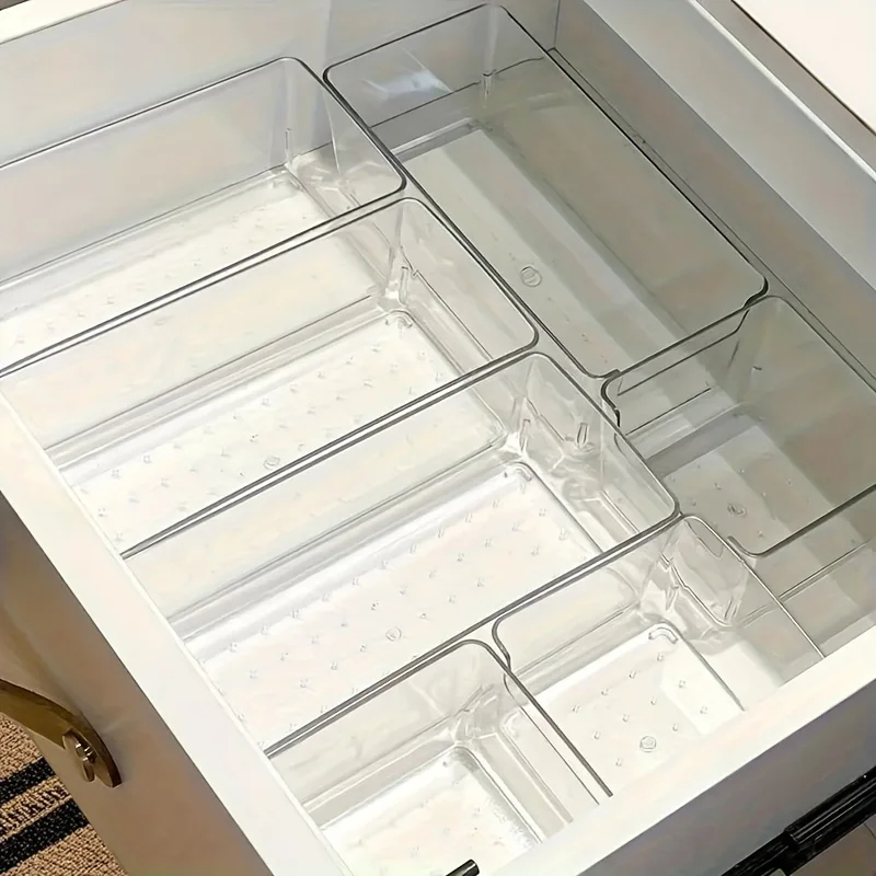 7pcs Transparent Plastic Cosme - Drawer Organizer Peg recensie en prijs