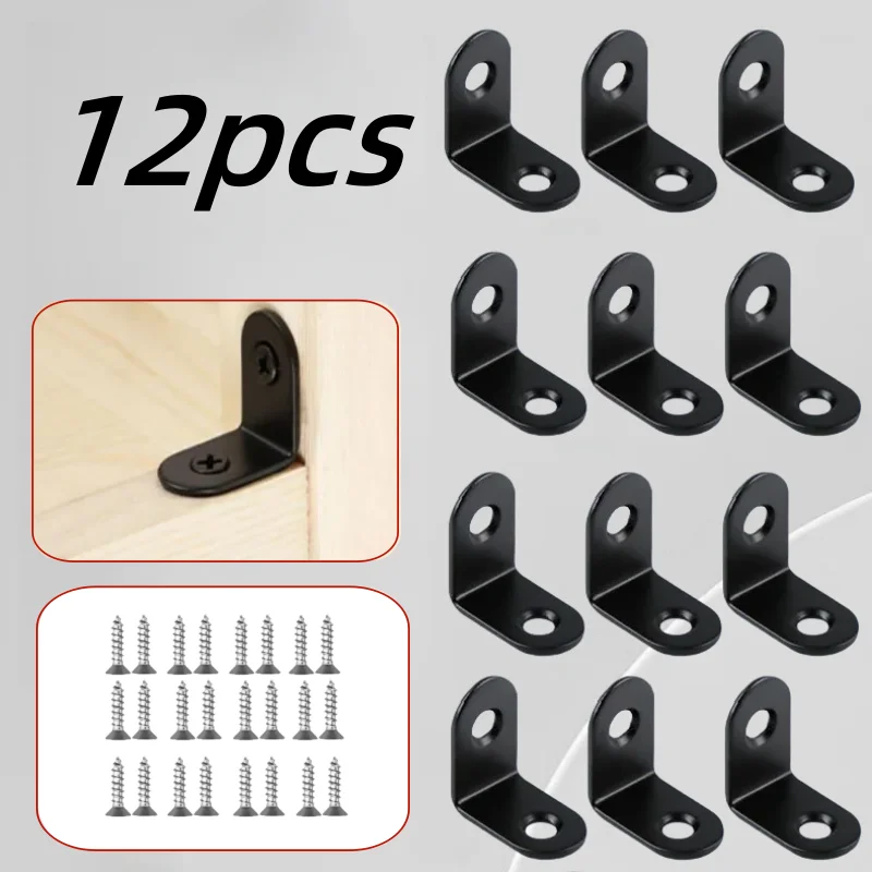 12pcs black metal right angle  - Used Furniture Hardware recensie en prijs