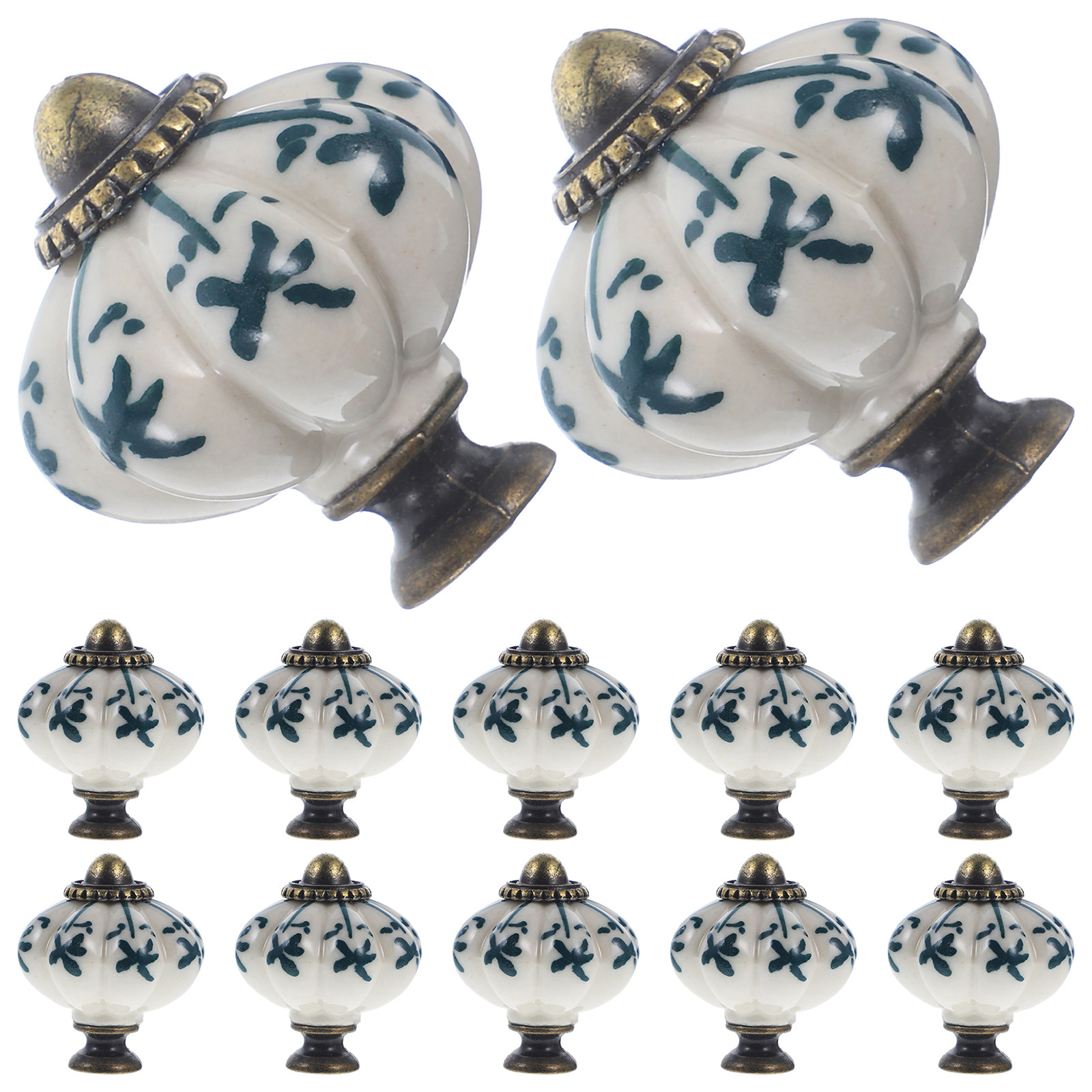 12Pcs Ceramic Blue and White P - Vintage Furniture Hardware Replacement recensie en prijs