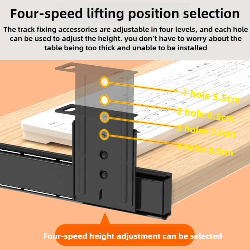 Under Desk Keyboard Tray Slide - Drawer Organizer Peg recensie en prijs