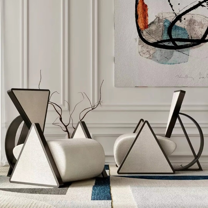 Modern metal triangular lounge - Used Furniture Hardware recensie en prijs