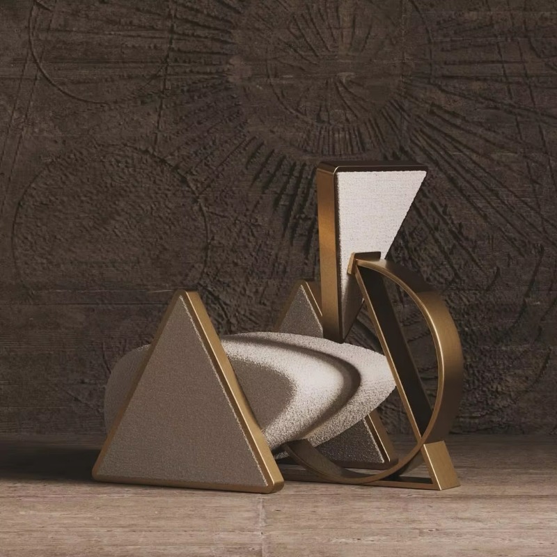 Modern metal triangular lounge - Used Furniture Hardware recensie en prijs