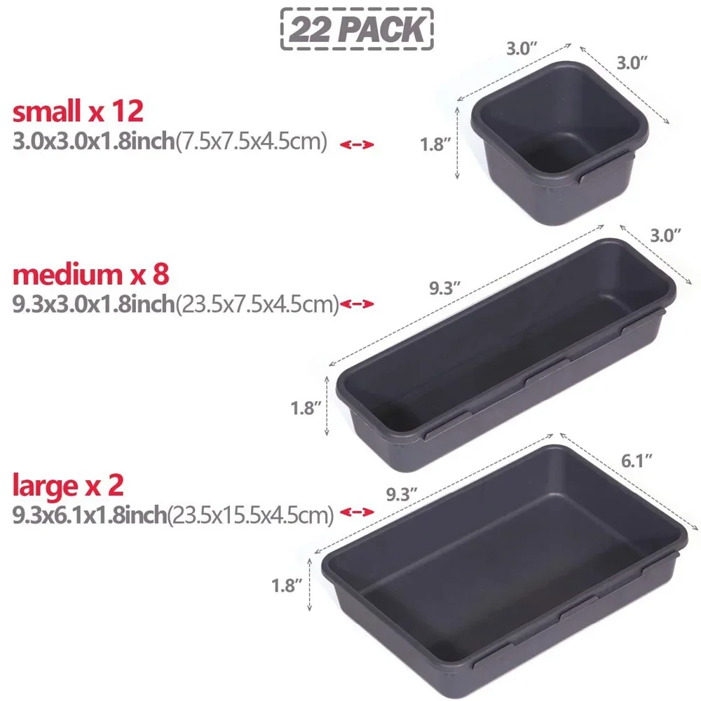 32PCS Desk Drawer Organizers 3 - Drawer Organizer Peg recensie en prijs